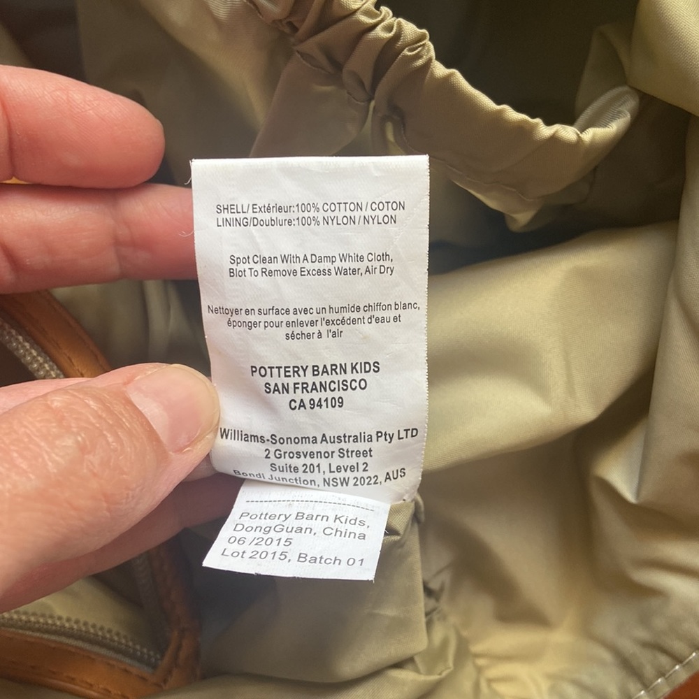 ⛔️DONATED⛔️ Pottery Barn Kids Classic Diaper Bag Gray Unisex - Picture 7 of 16